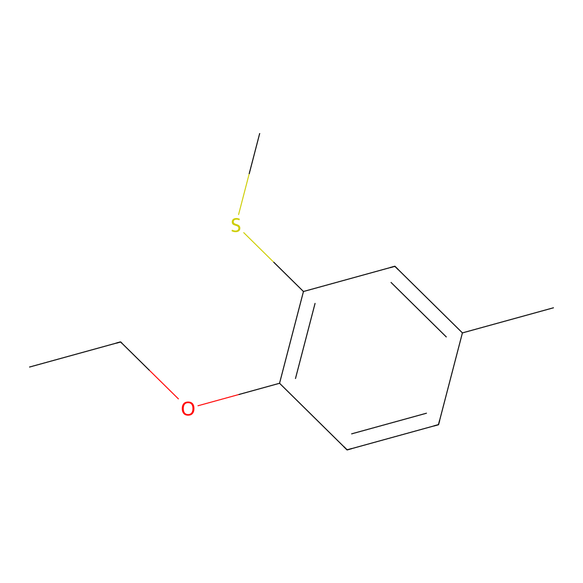 2-Ethoxy-5-methylphenyl methyl sulfide molecular structure, CAS 1379091-16-3
