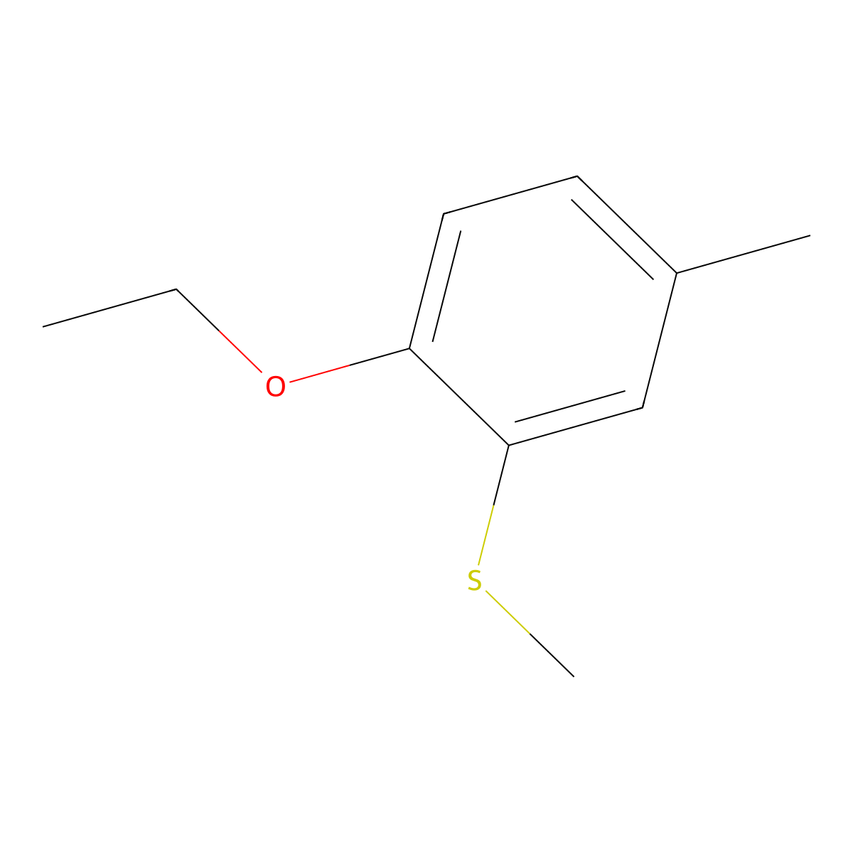 2-Ethoxy-5-methylphenyl methyl sulfide molecular structure, CAS 1379091-16-3