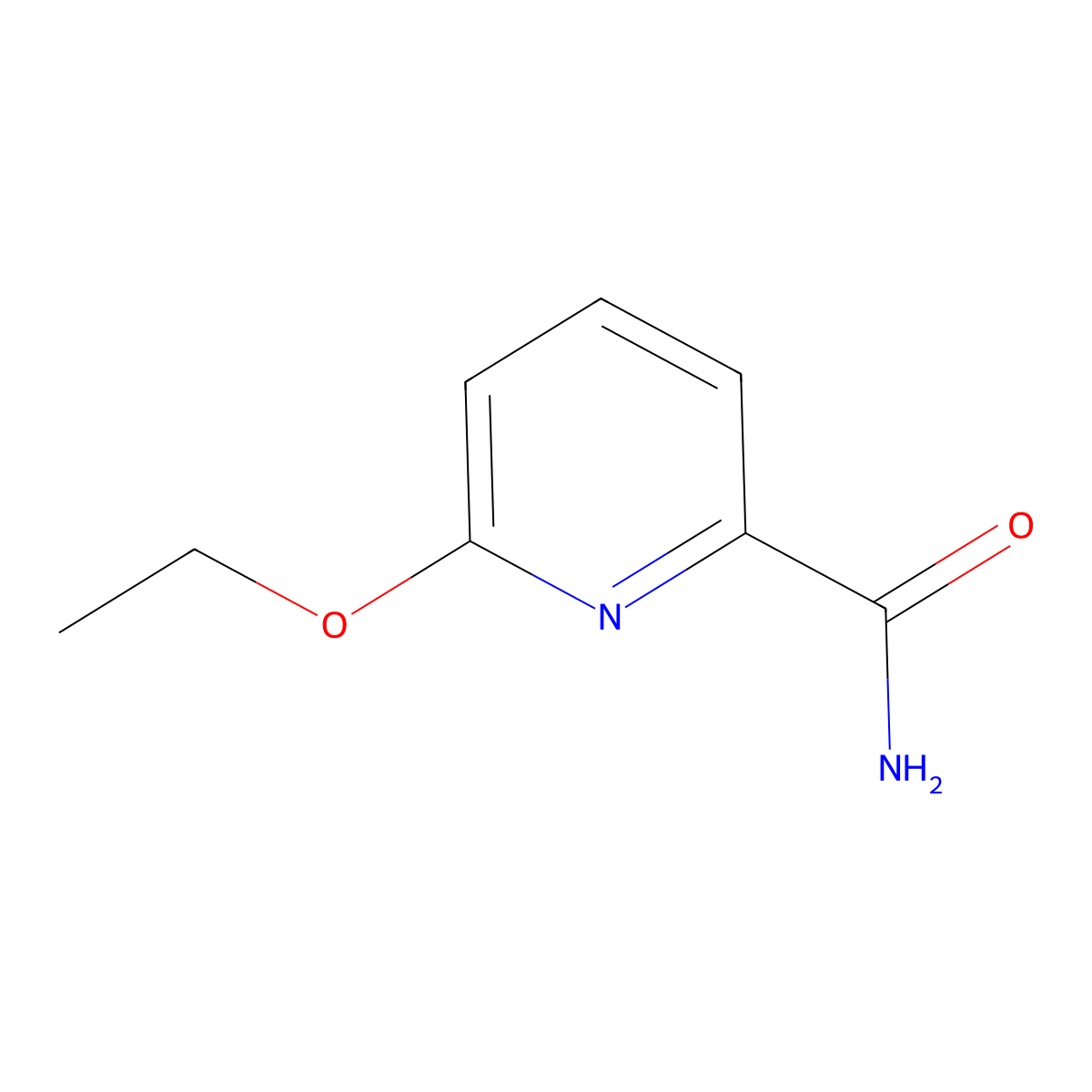 6-Ethoxypicolinamide molecular structure, CAS 1379091-54-9