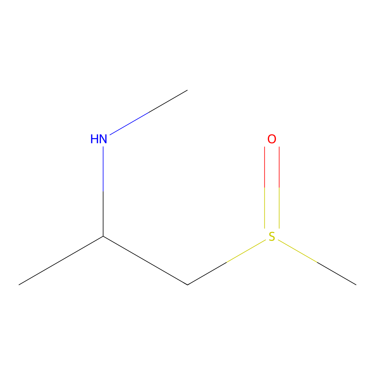 (1-Methanesulfinylpropan-2-yl)(methyl)amine molecular structure, CAS 1379096-71-5