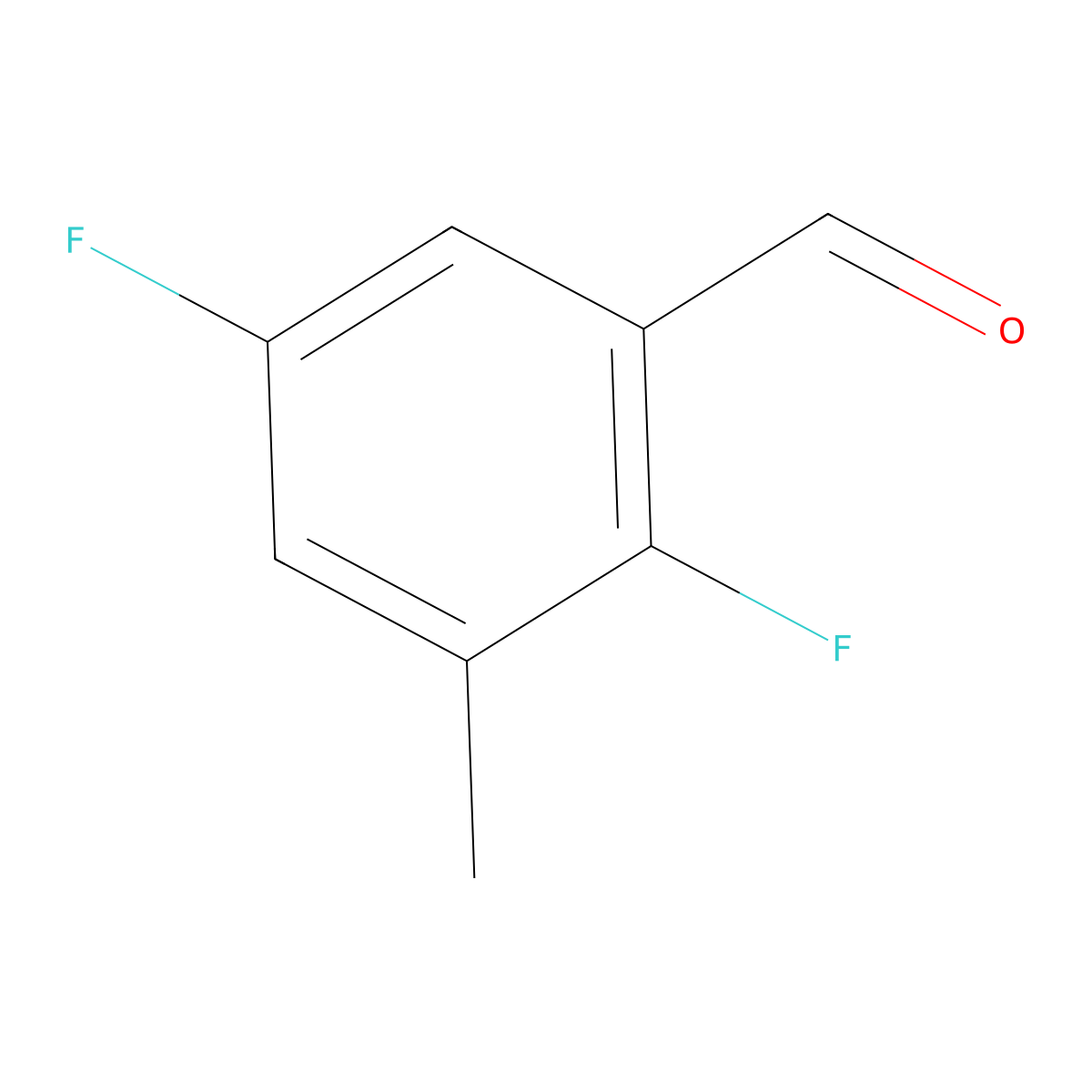 2,5-Difluoro-3-methylbenzaldehyde molecular structure, CAS 1379096-81-7