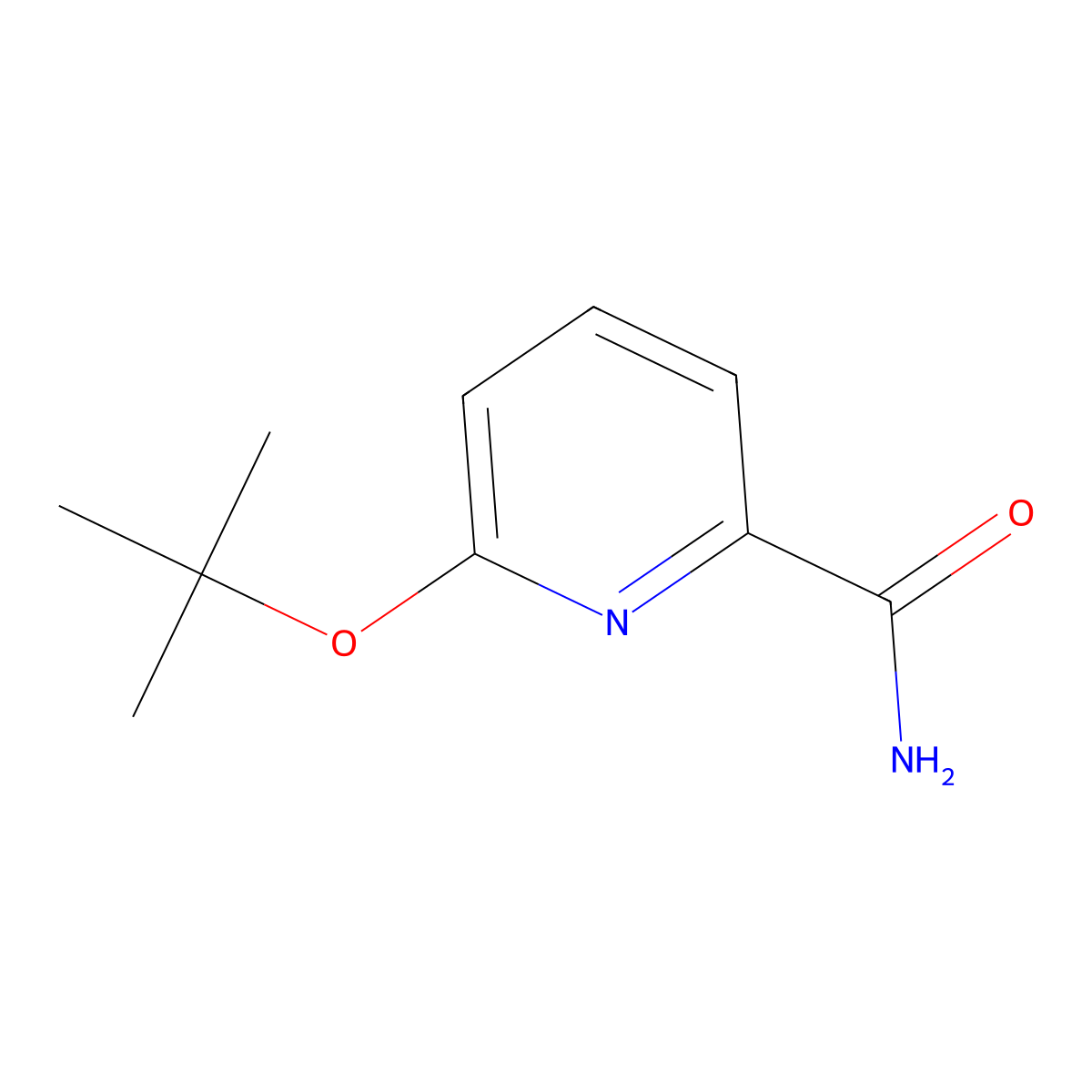 6-(1,1-Dimethylethoxy)-2-pyridinecarboxamide molecular structure, CAS 1379097-00-3
