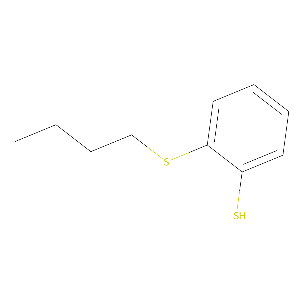 2-(n-Butylthio)thiophenol molecular structure, CAS 1379105-67-5