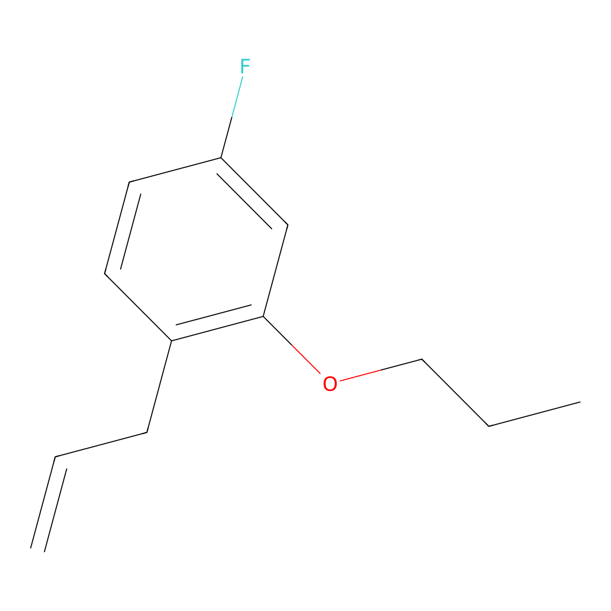 3-(4-Fluoro-2-n-propoxyphenyl)-1-propene molecular structure, CAS 1379106-89-4