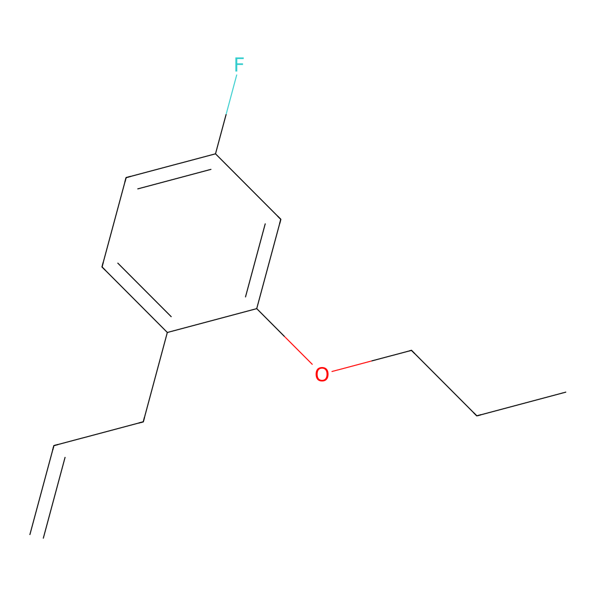 3-(4-Fluoro-2-n-propoxyphenyl)-1-propene molecular structure, CAS 1379106-89-4