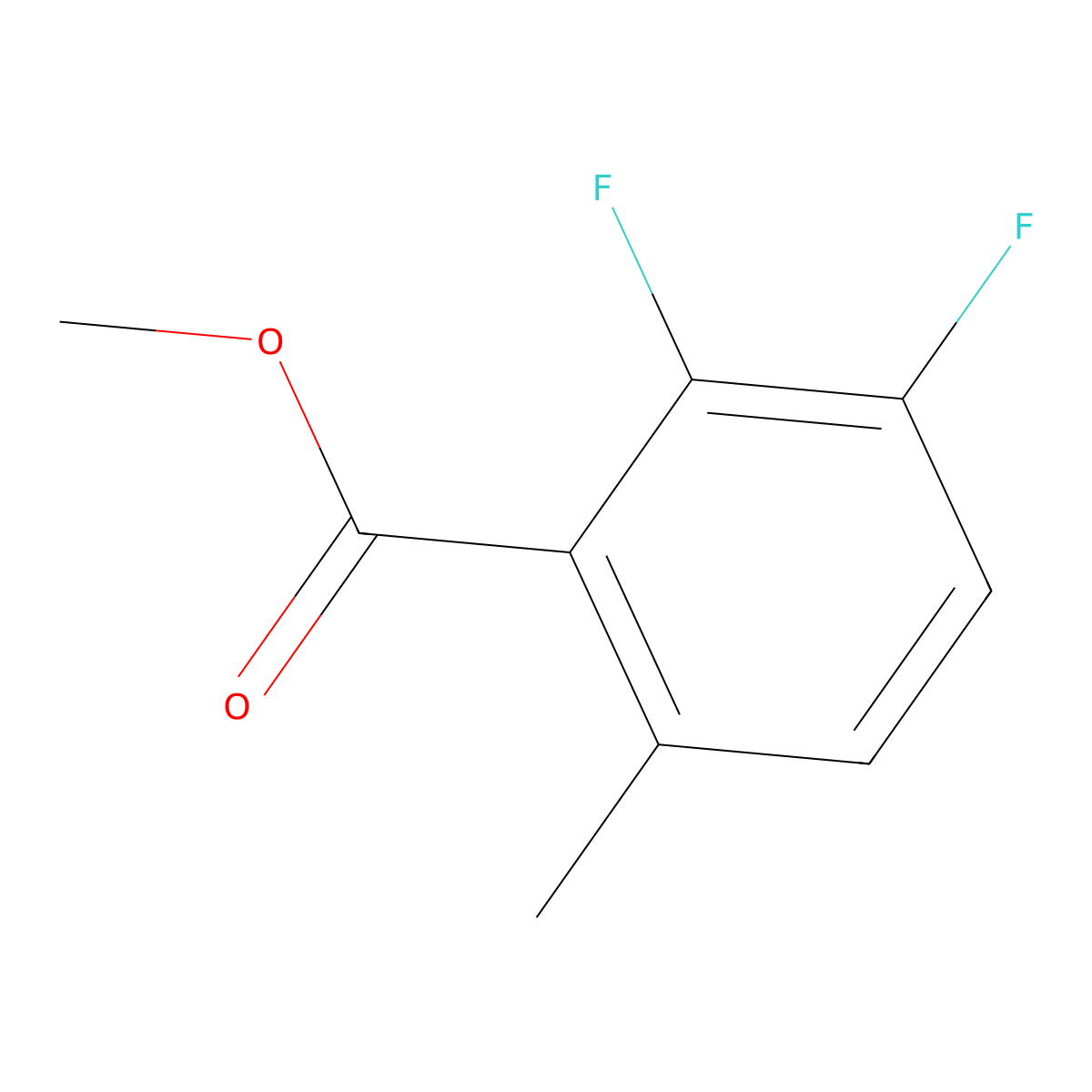 Methyl 2,3-difluoro-6-methylbenzoate molecular structure, CAS 1379107-08-0