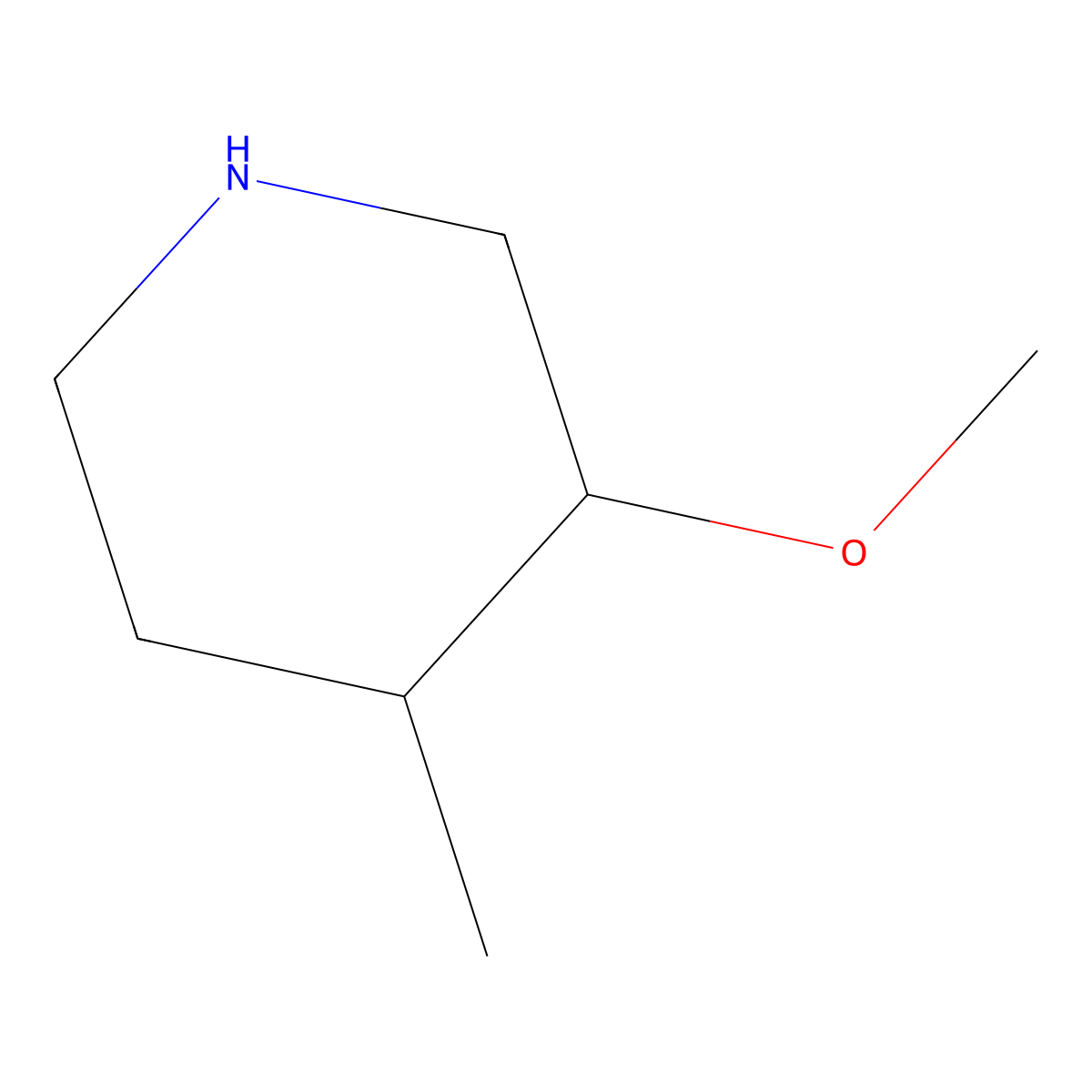 3-Methoxy-4-methylpiperidine molecular structure, CAS 1379149-07-1