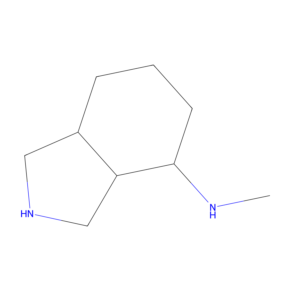 N-methyl-octahydro-1H-isoindol-4-amine molecular structure, CAS 1379149-13-9