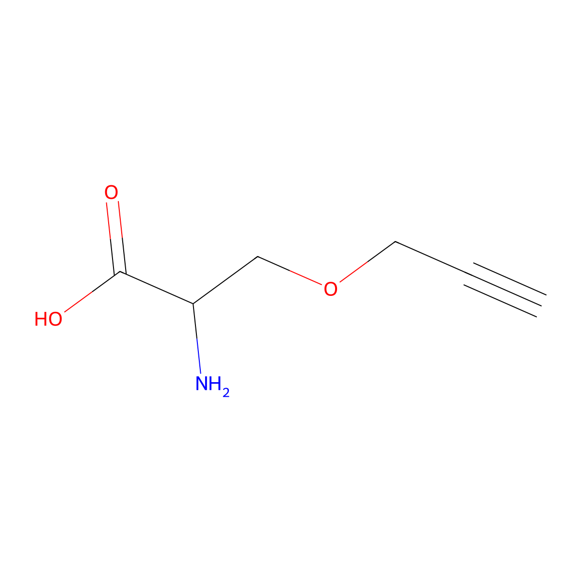 H-L-Ser(Propargyl)-OH molecular structure, CAS 1379150-93-2