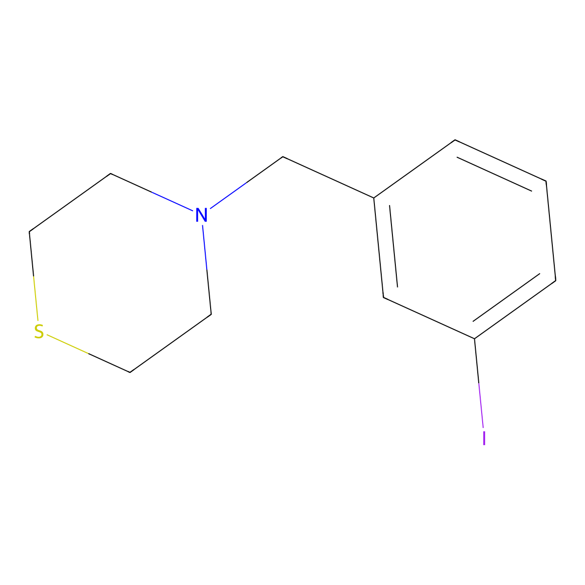 4-(3-Iodobenzyl)thiomorpholine molecular structure, CAS 1379154-42-3