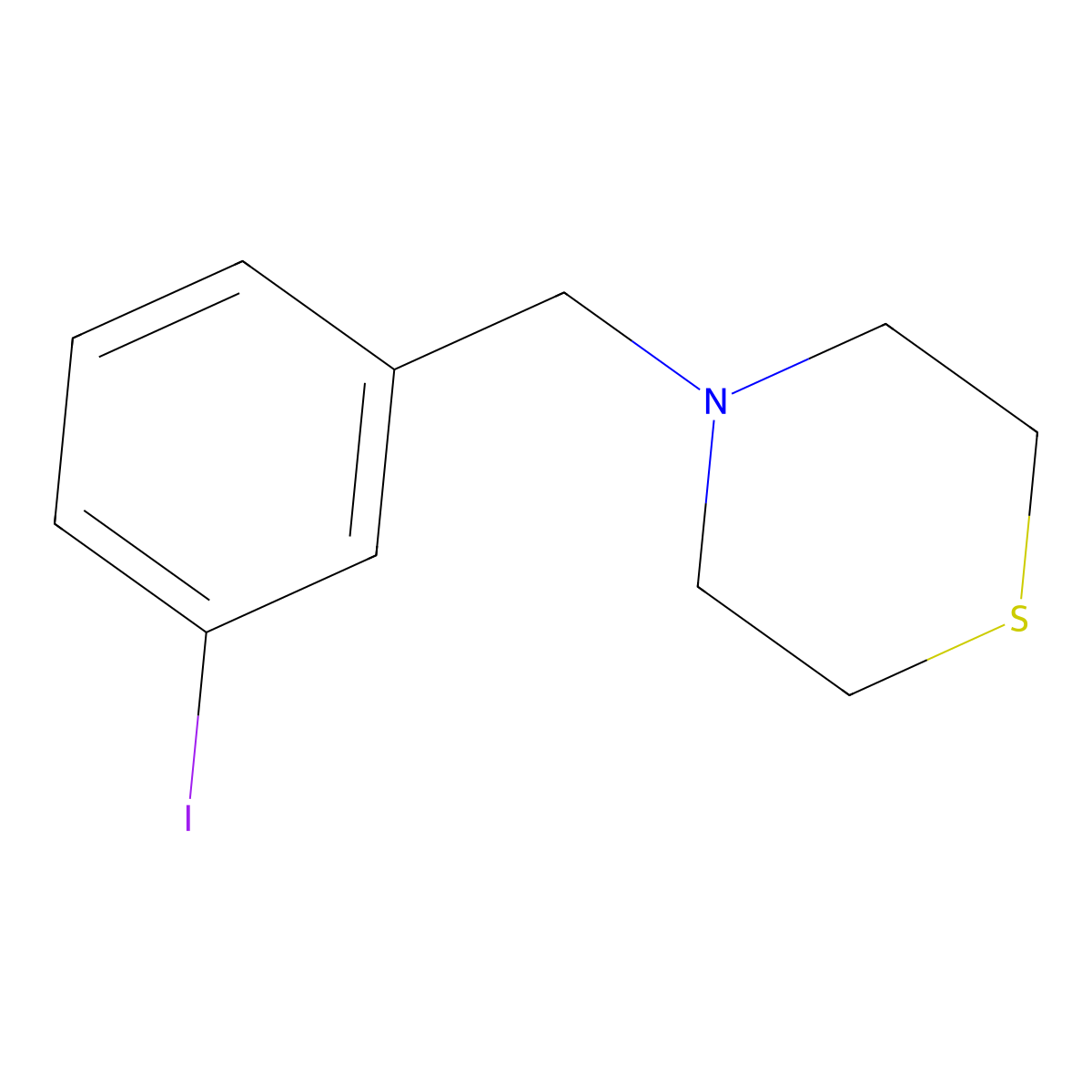 4-(3-Iodobenzyl)thiomorpholine molecular structure, CAS 1379154-42-3