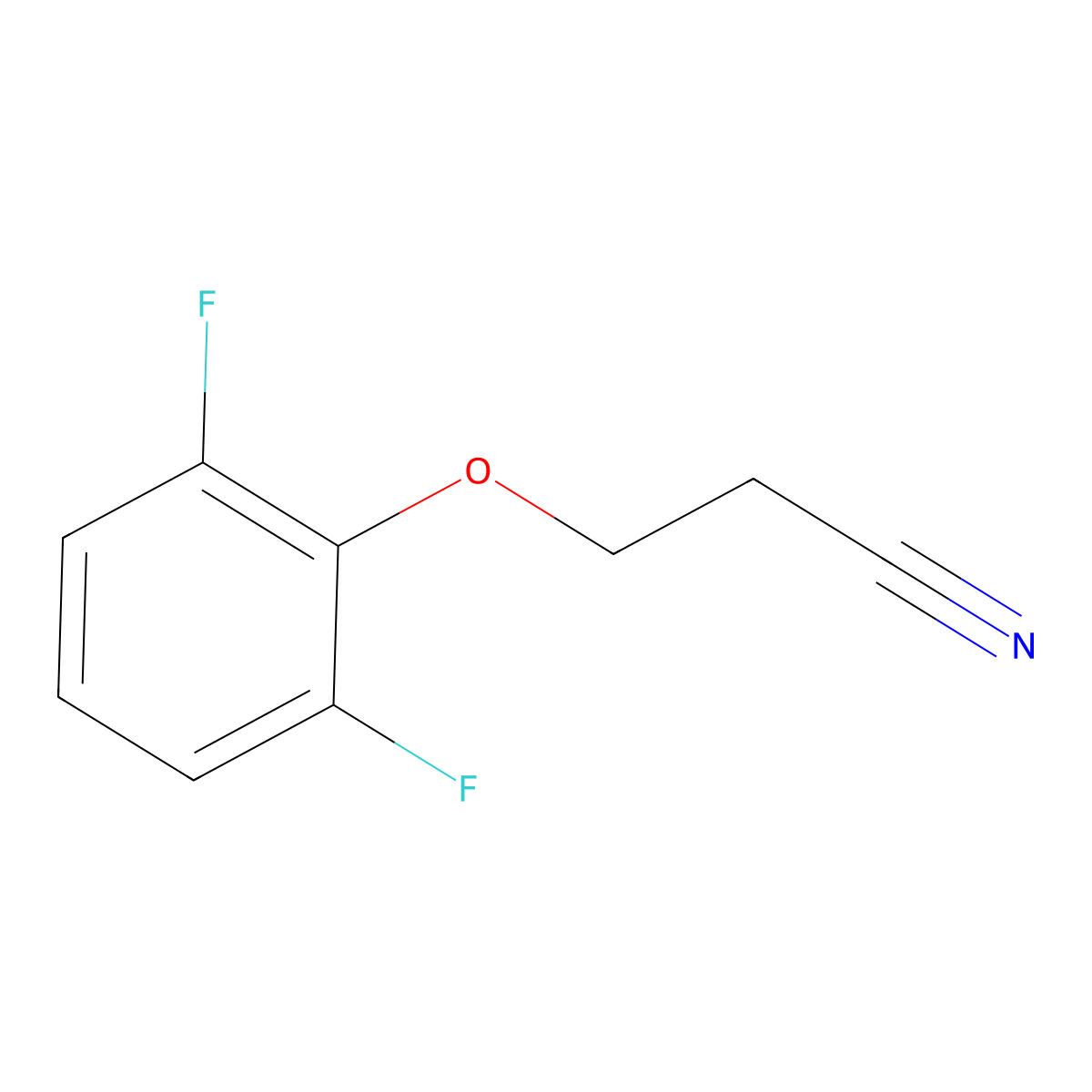 3-(2,6-Difluorophenoxy)propanenitrile molecular structure, CAS 1379161-50-8