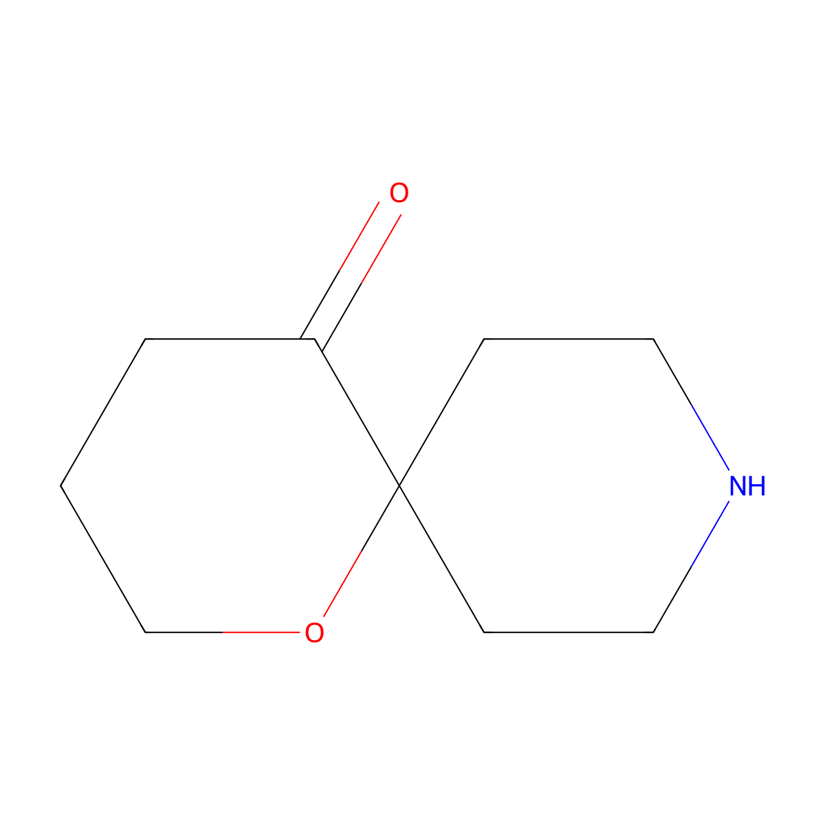 1-Oxa-9-azaspiro[5.5]undecan-5-one molecular structure, CAS 1379167-24-4
