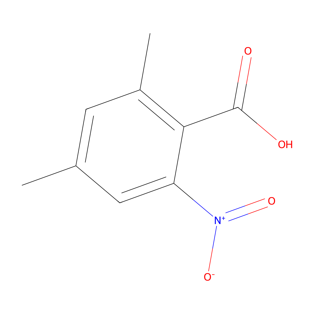 2,4-Dimethyl-6-nitrobenzoic acid molecular structure, CAS 1379173-92-8