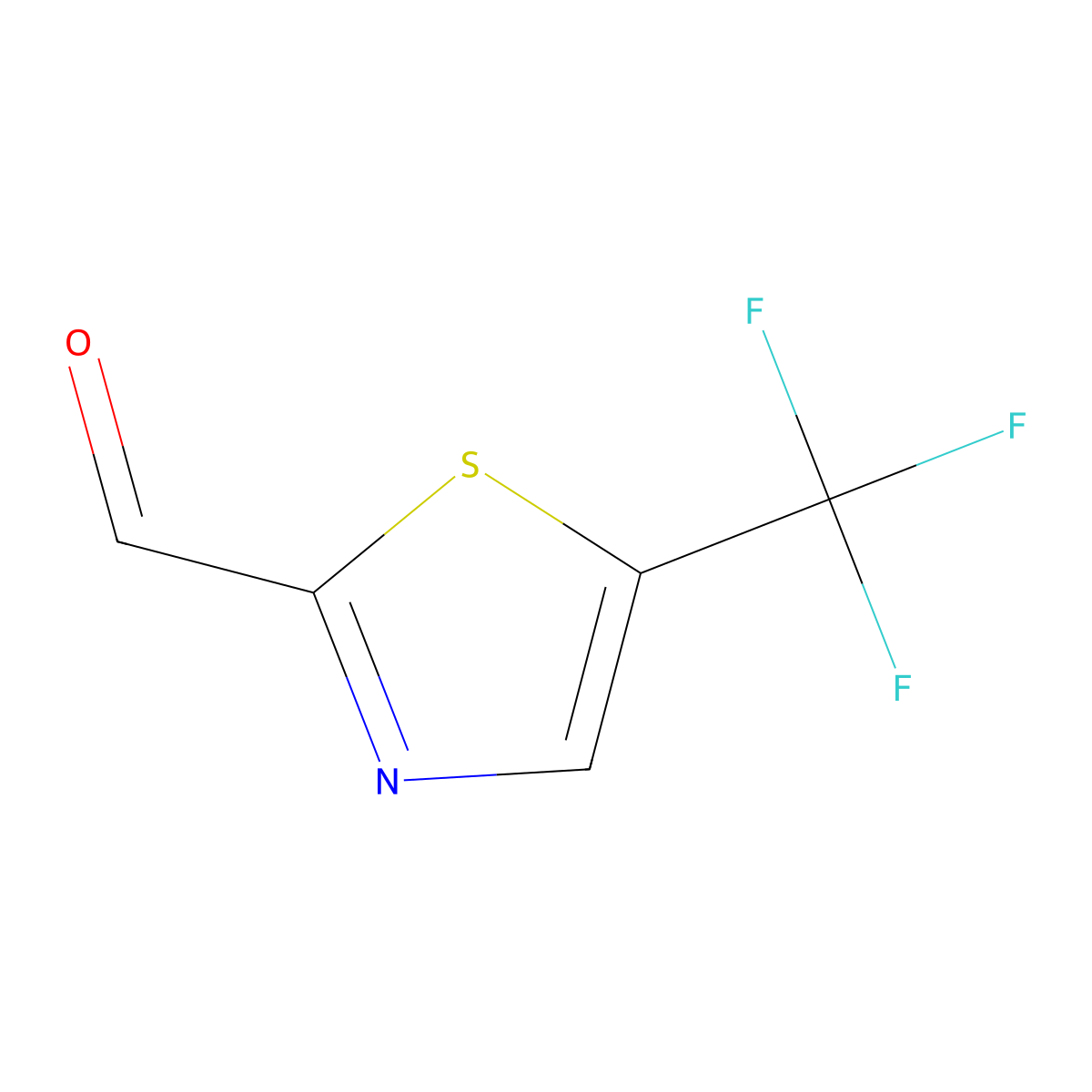 5-(Trifluoromethyl)-1,3-thiazole-2-carbaldehyde molecular structure, CAS 1379174-19-2