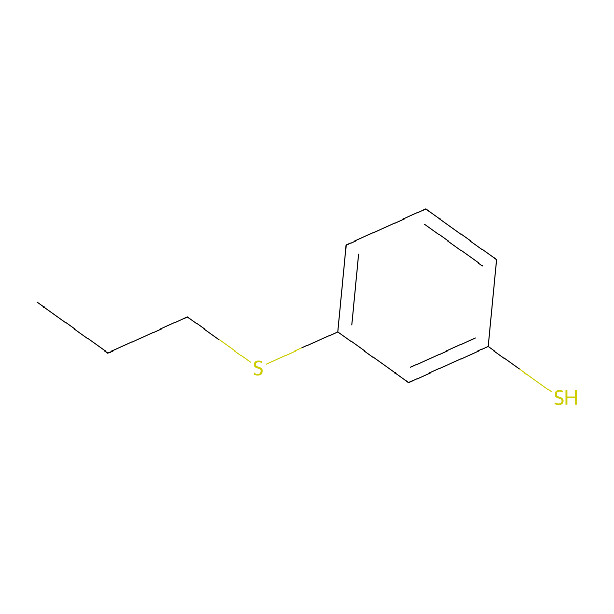 3-(n-Propylthio)thiophenol molecular structure, CAS 1379174-79-4