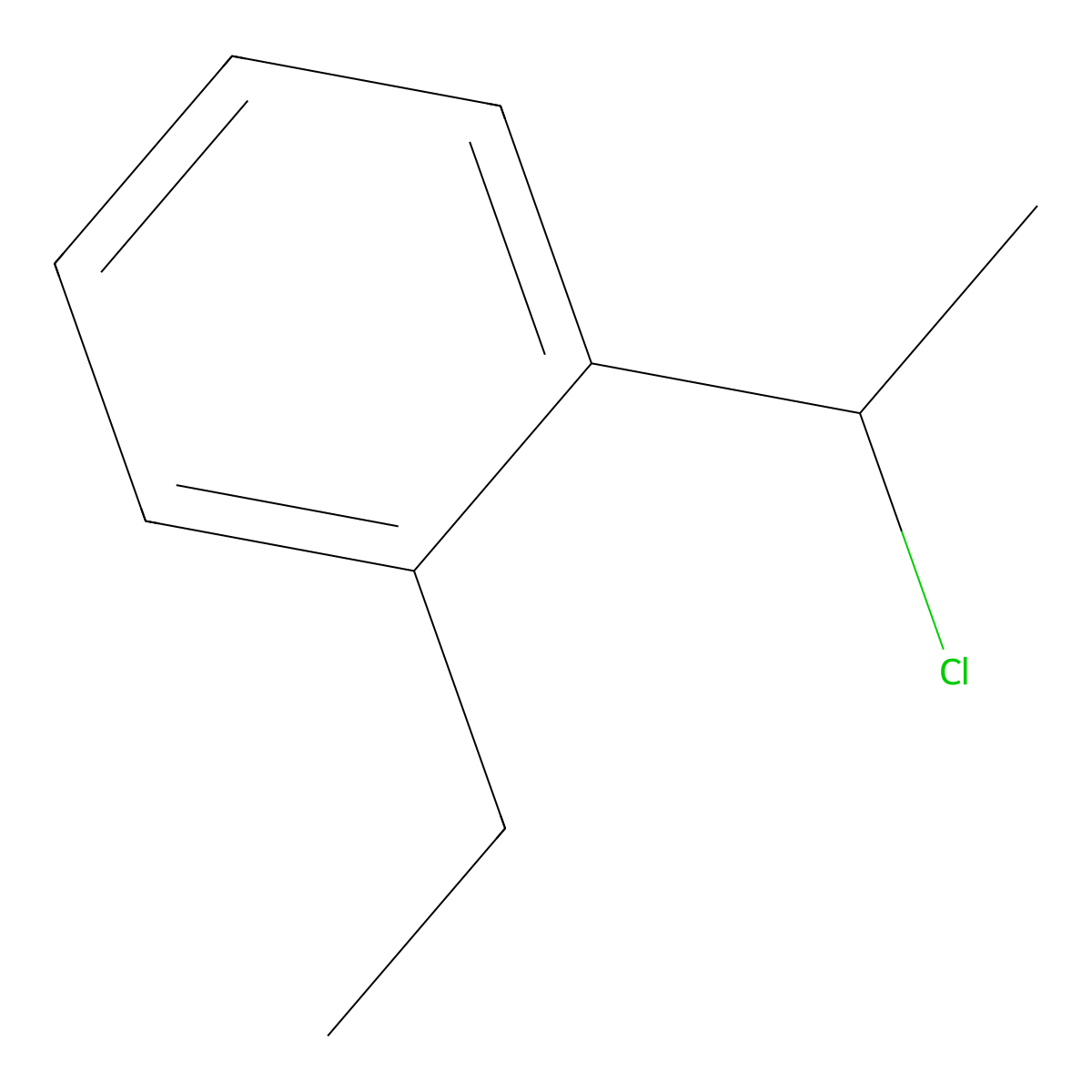 1-(1-Chloroethyl)-2-ethylbenzene molecular structure, CAS 1379176-84-7