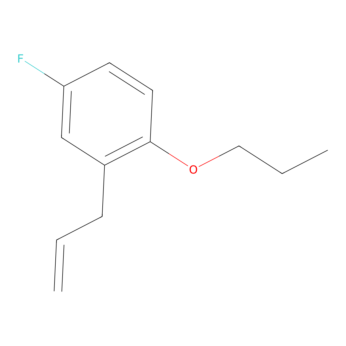2-Allyl-4-fluoro-1-propoxybenzene molecular structure, CAS 1379179-54-0