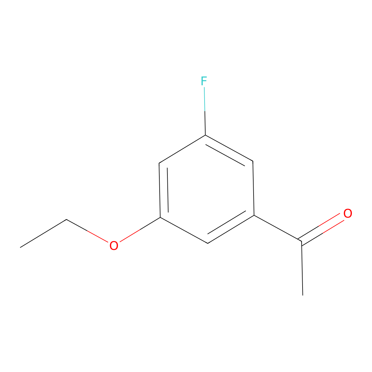 1-(3-Ethoxy-5-fluorophenyl)ethanone molecular structure, CAS 1379179-56-2