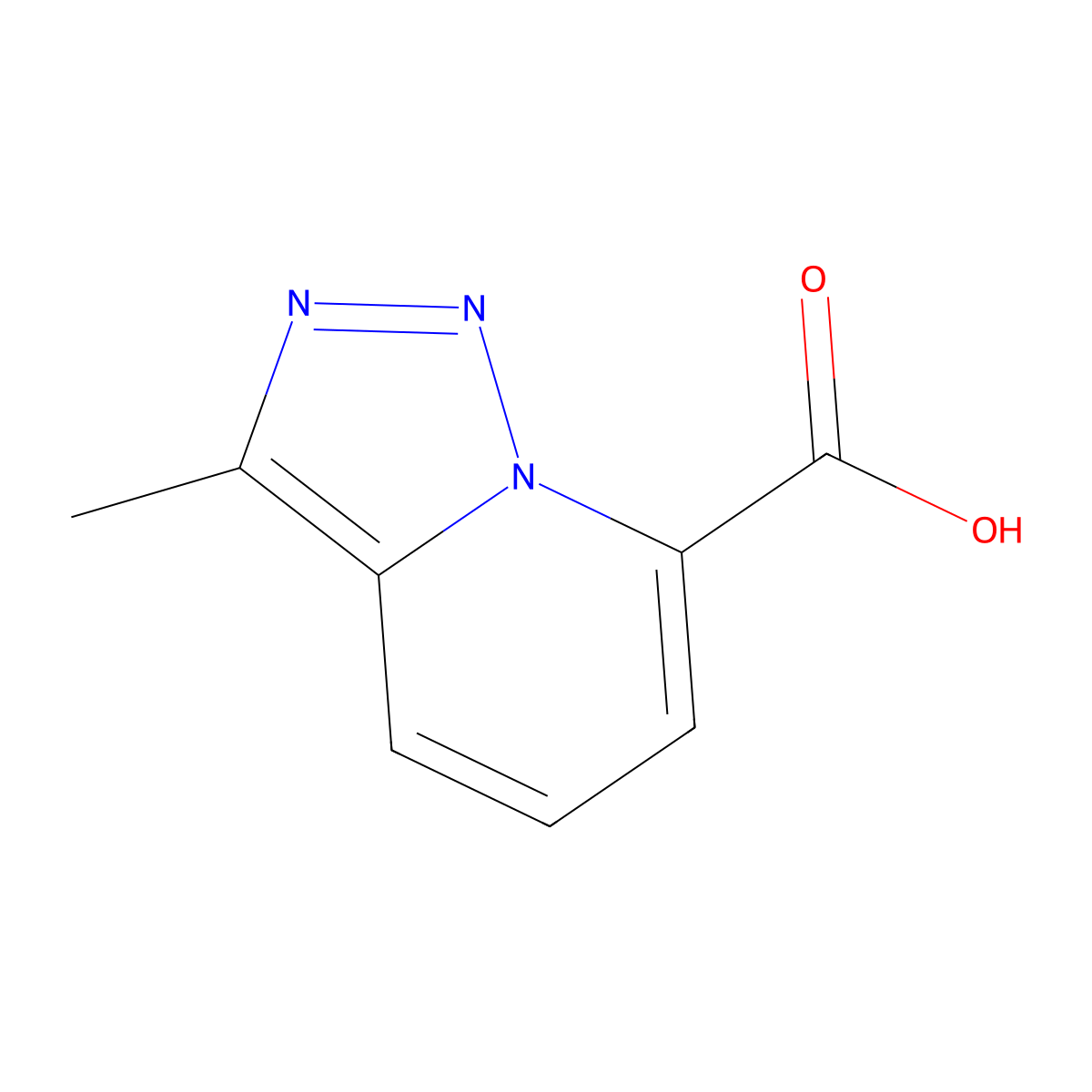 3-Methyl-[1,2,3]triazolo[1,5-a]pyridine-7-carboxylic acid molecular structure, CAS 1379189-99-7