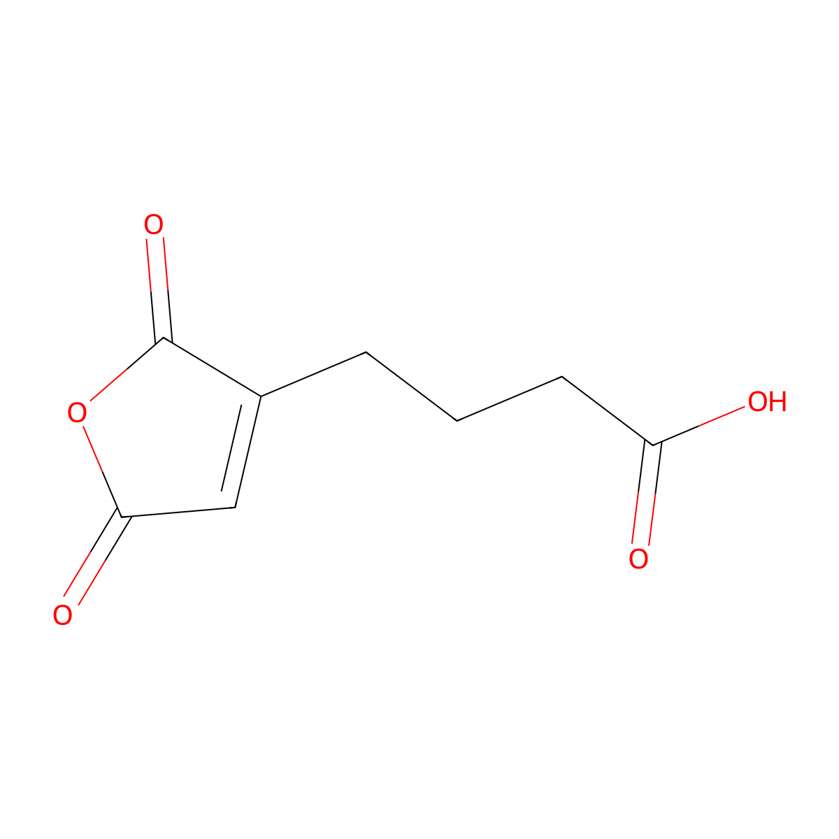 4-(2,5-Dioxo-2,5-dihydrofuran-3-yl)butanoic acid molecular structure, CAS 1379190-90-5