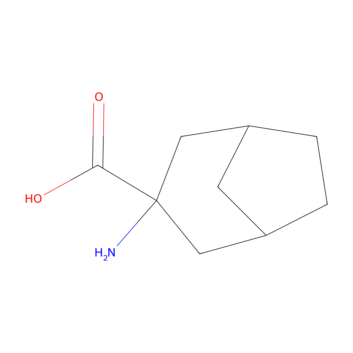 3-Aminobicyclo[3.2.1]octane-3-carboxylic acid molecular structure, CAS 1379191-71-5