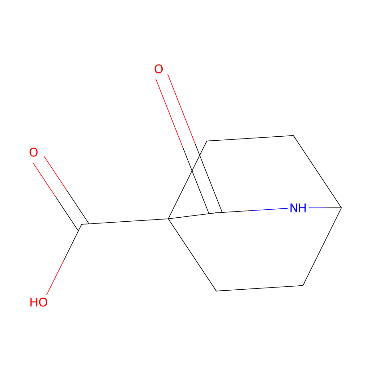 3-Oxo-2-azabicyclo[2.2.2]octane-4-carboxylic acid molecular structure, CAS 1379192-35-4