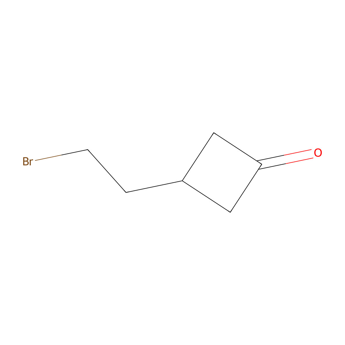 3-(2-Bromoethyl)cyclobutan-1-one molecular structure, CAS 1379194-44-1