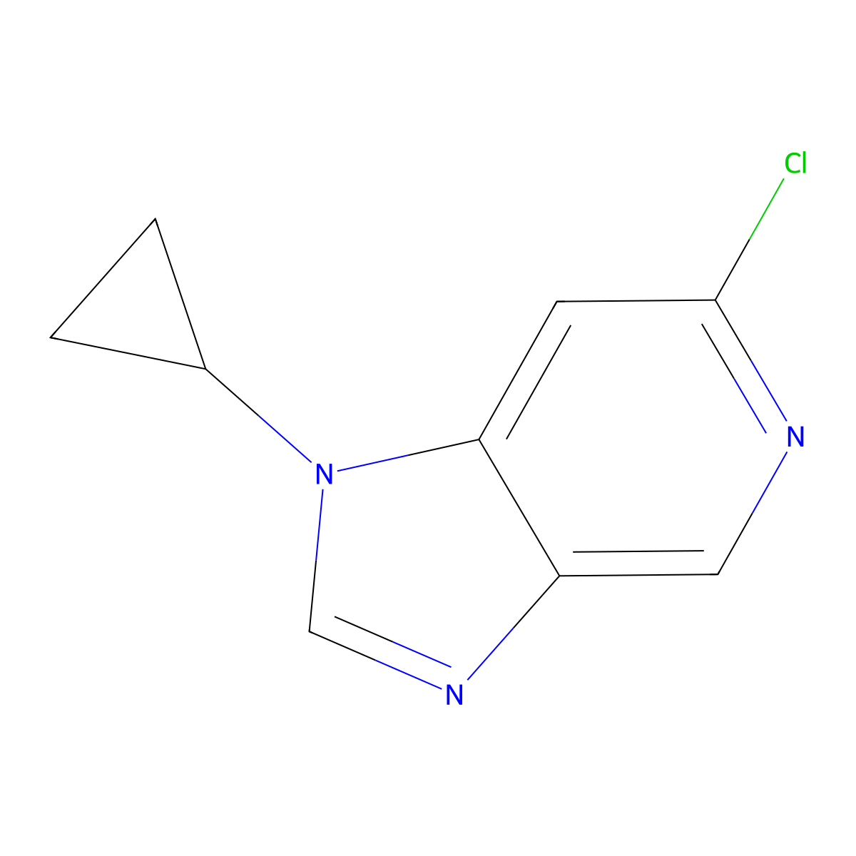 6-Chloro-1-cyclopropyl-1H-imidazo[4,5-c]pyridine molecular structure, CAS 1379195-80-8