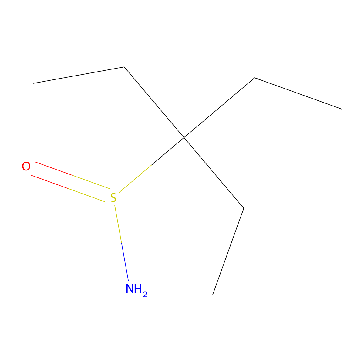 3-Ethylpentane-3-sulfinamide molecular structure, CAS 1379199-27-5