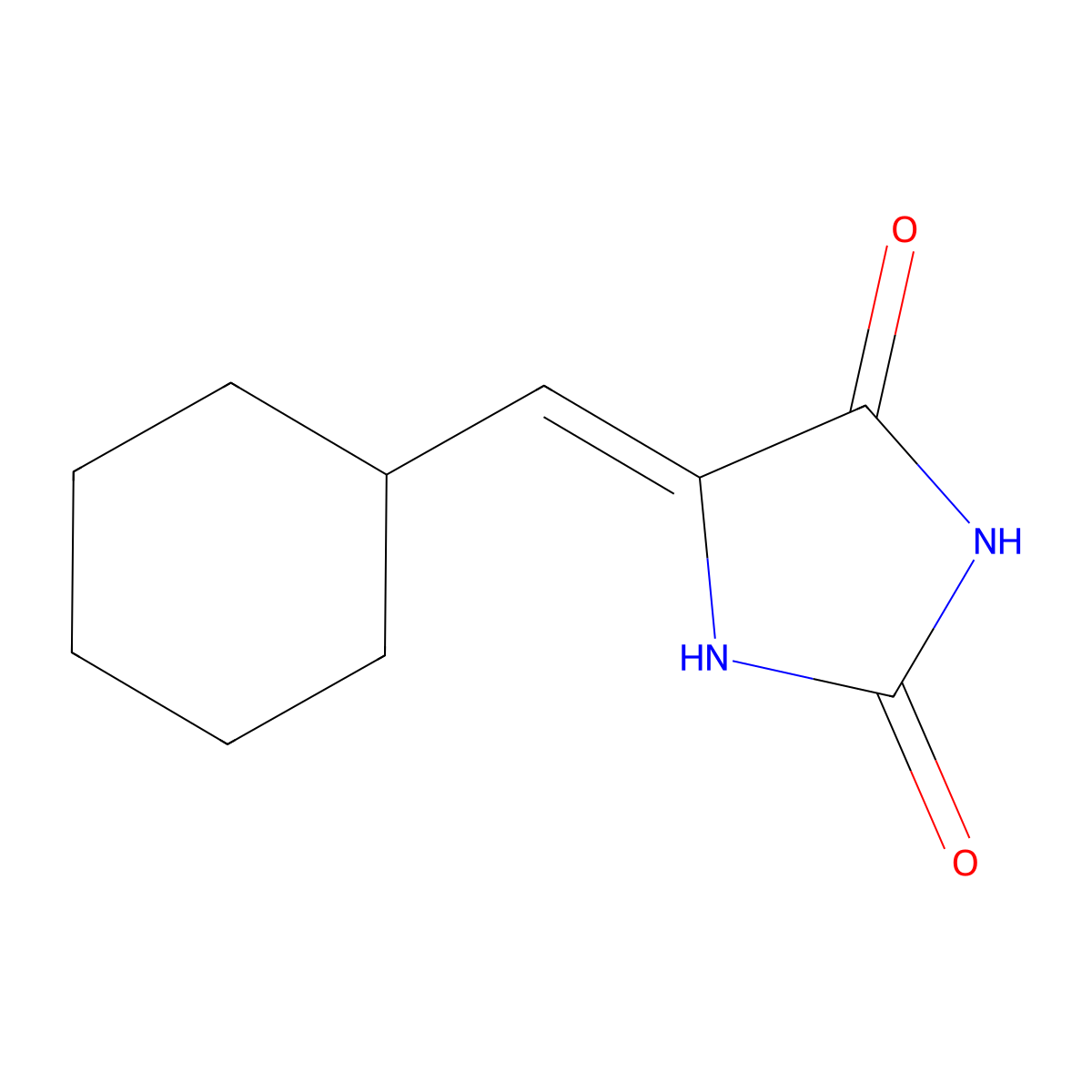 5-Cyclohexyl-methylene-hydantoin molecular structure, CAS 137920-61-7