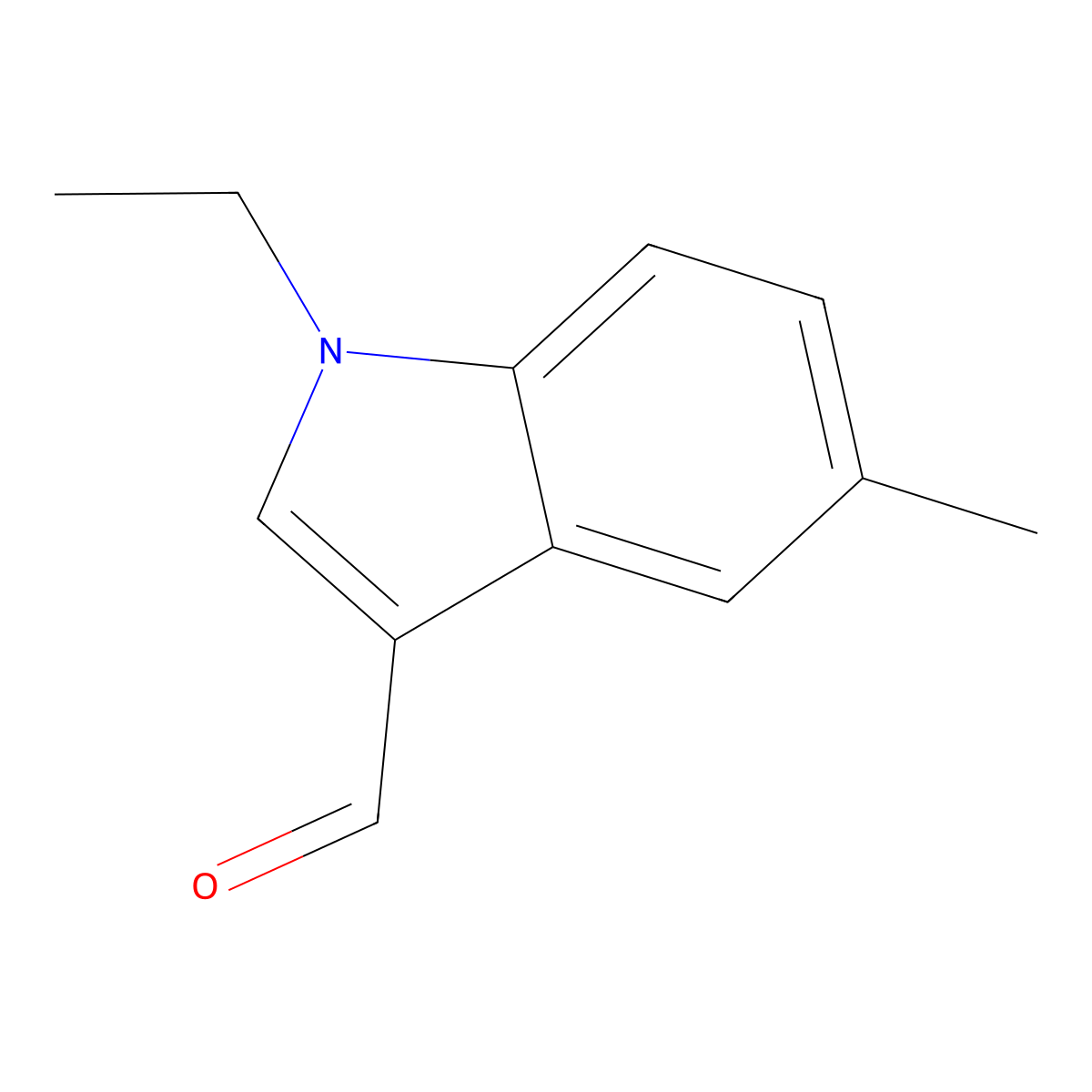 1-Ethyl-5-methyl-1H-indole-3-carbaldehyde molecular structure, CAS 1379205-28-3