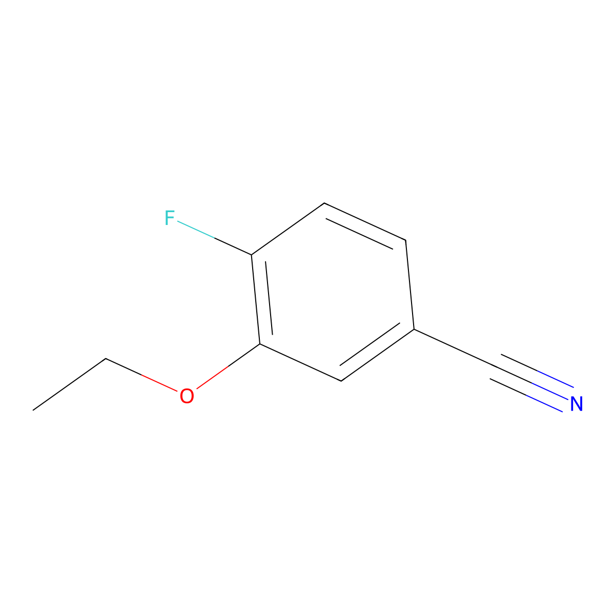 3-Ethoxy-4-fluorobenzonitrile molecular structure, CAS 1379209-92-3