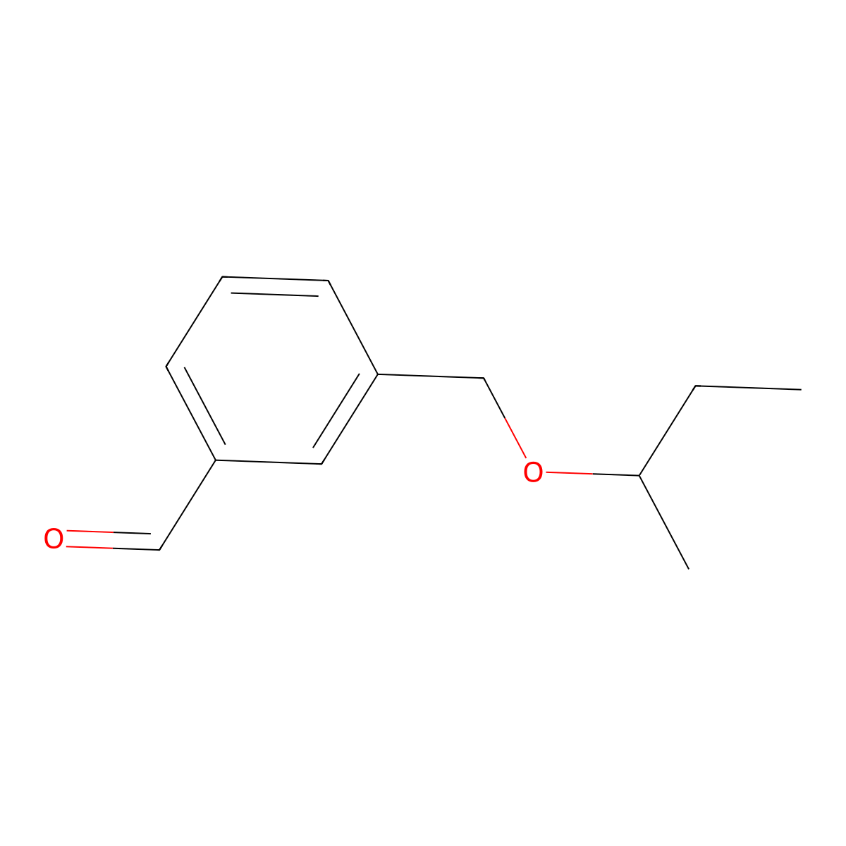3-[(sec-Butyloxy)methyl]benzaldehyde molecular structure, CAS 1379212-52-8