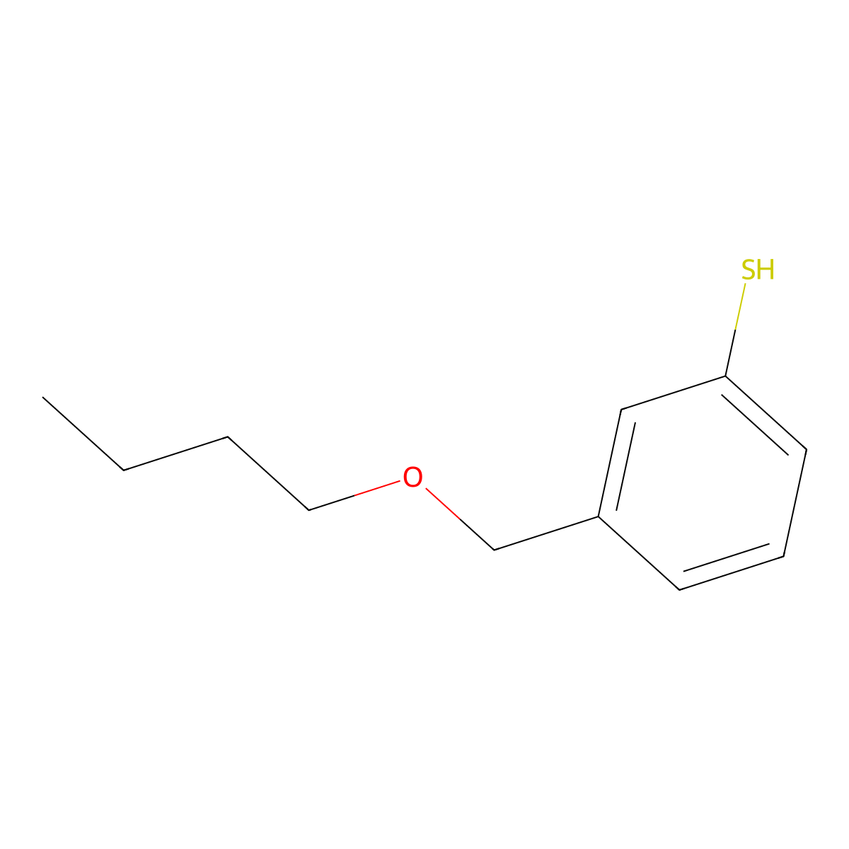 3-[(n-Butyloxy)methyl]thiophenol molecular structure, CAS 1379212-69-7