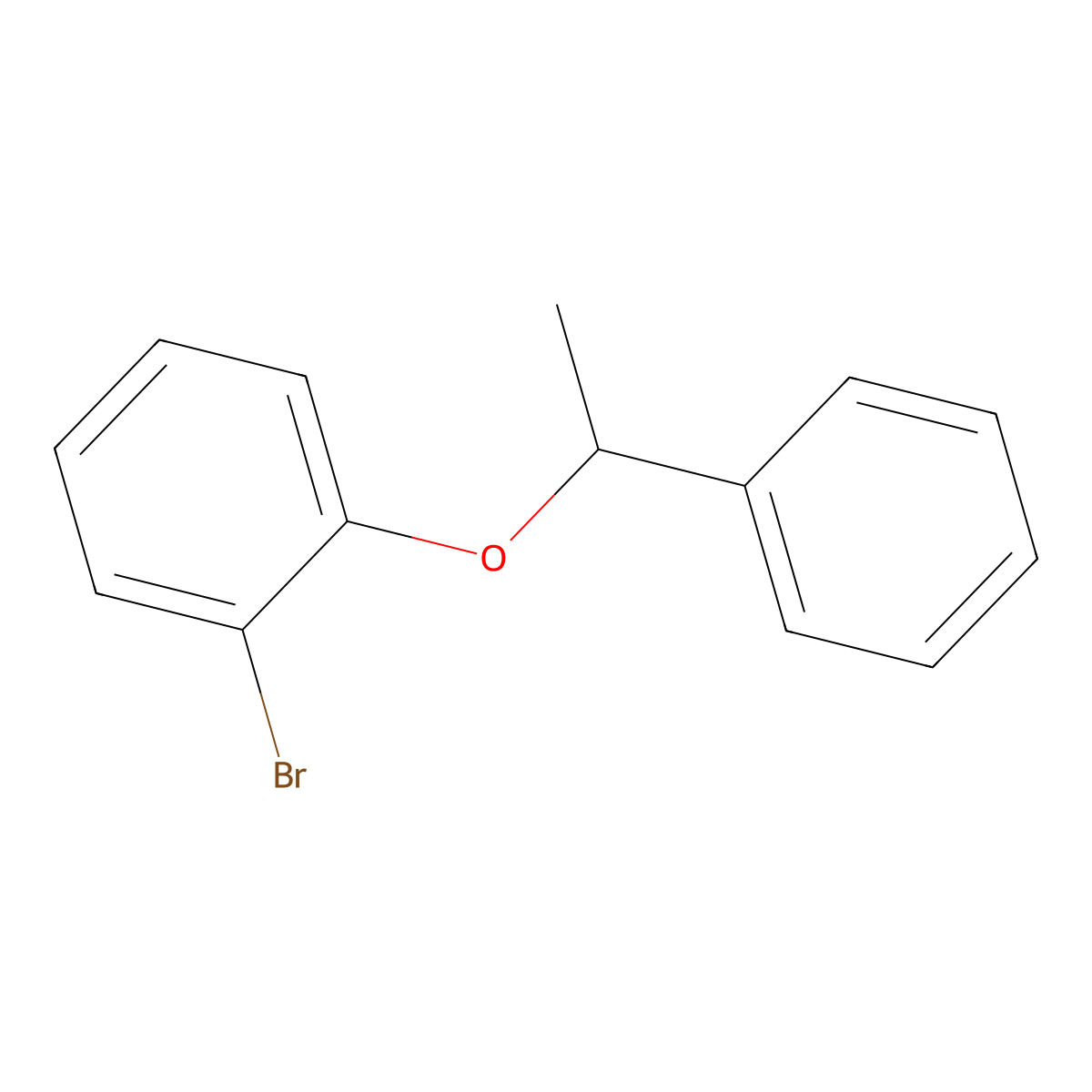 1-Bromo-2-(1-phenylethoxy)benzene molecular structure, CAS 1379213-71-4