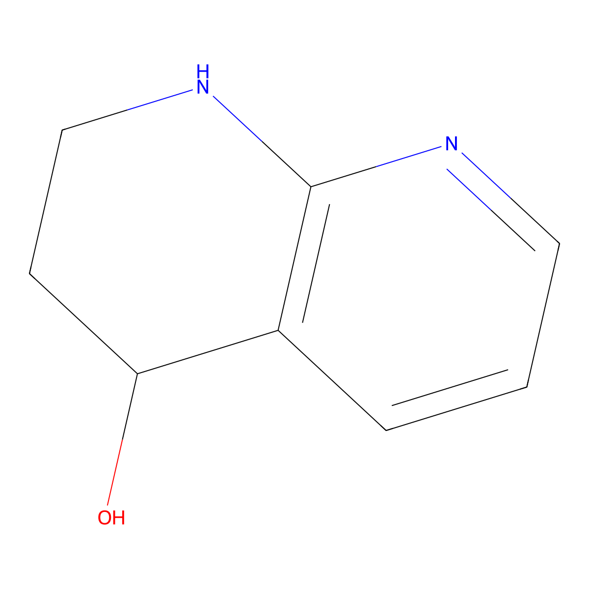 1,2,3,4-Tetrahydro-1,8-naphthyridin-4-OL molecular structure, CAS 1379218-50-4