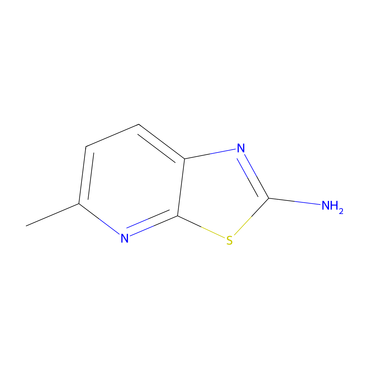 5-Methyl-(1,3)thiazolo(5,4-b)pyridin-2-amine molecular structure, CAS 1379222-60-2