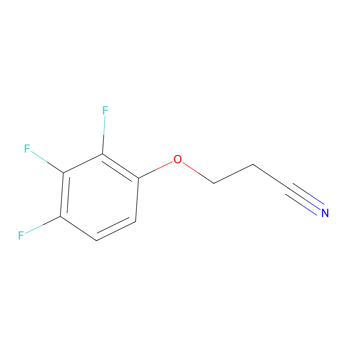 3-(2,3,4-Trifluorophenoxy)propanenitrile molecular structure, CAS 1379223-03-6