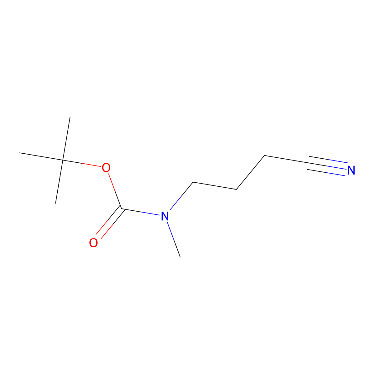 tert-Butyl (3-cyanopropyl)(methyl)carbamate molecular structure, CAS 1379225-92-9