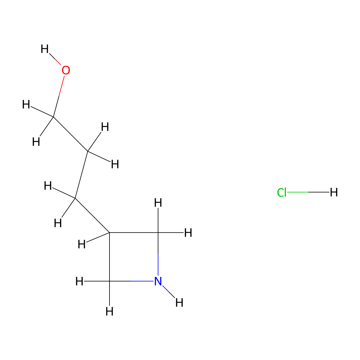 3-(Azetidin-3-yl)propan-1-ol hydrochloride molecular structure, CAS 1379237-95-2