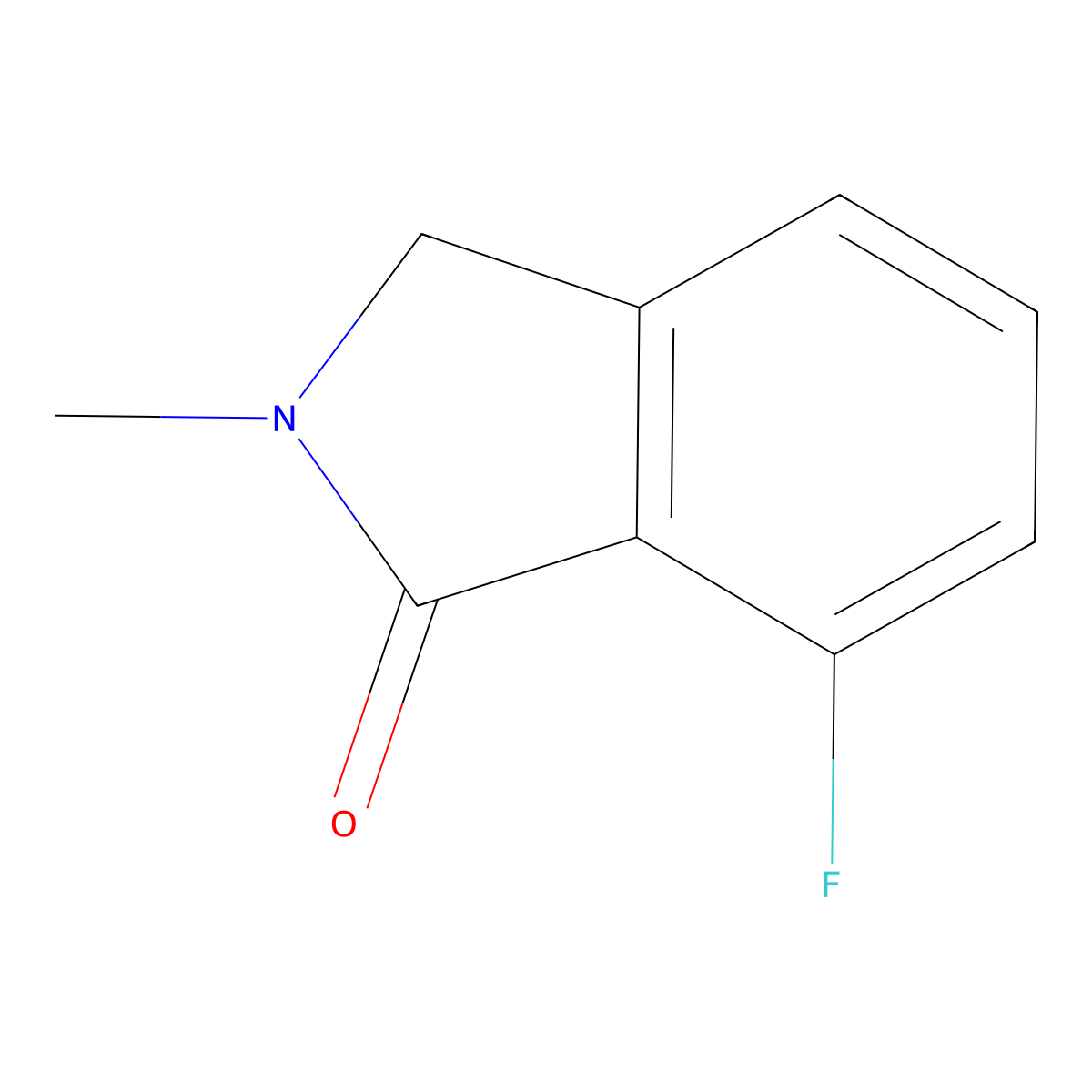 7-Fluoro-2-methylisoindolin-1-one molecular structure, CAS 1379239-03-8