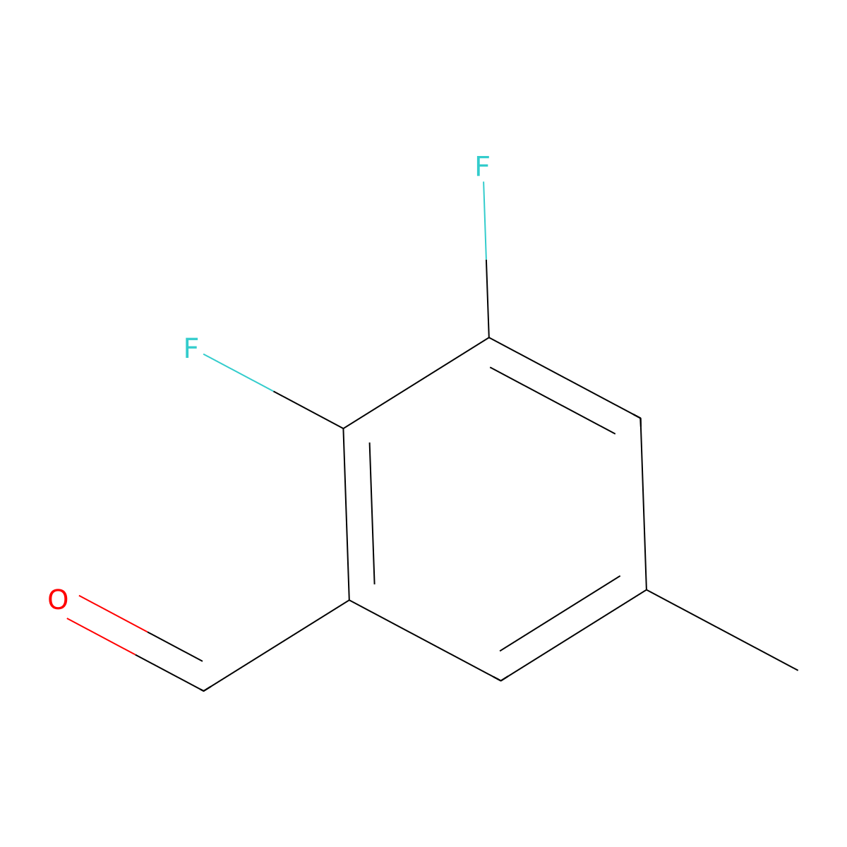 2,3-Difluoro-5-methylbenzaldehyde molecular structure, CAS 1379240-21-7