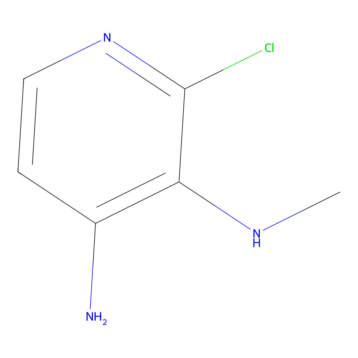 2-chloro-N3-methylpyridine-3,4-diamine molecular structure, CAS 1379240-45-5