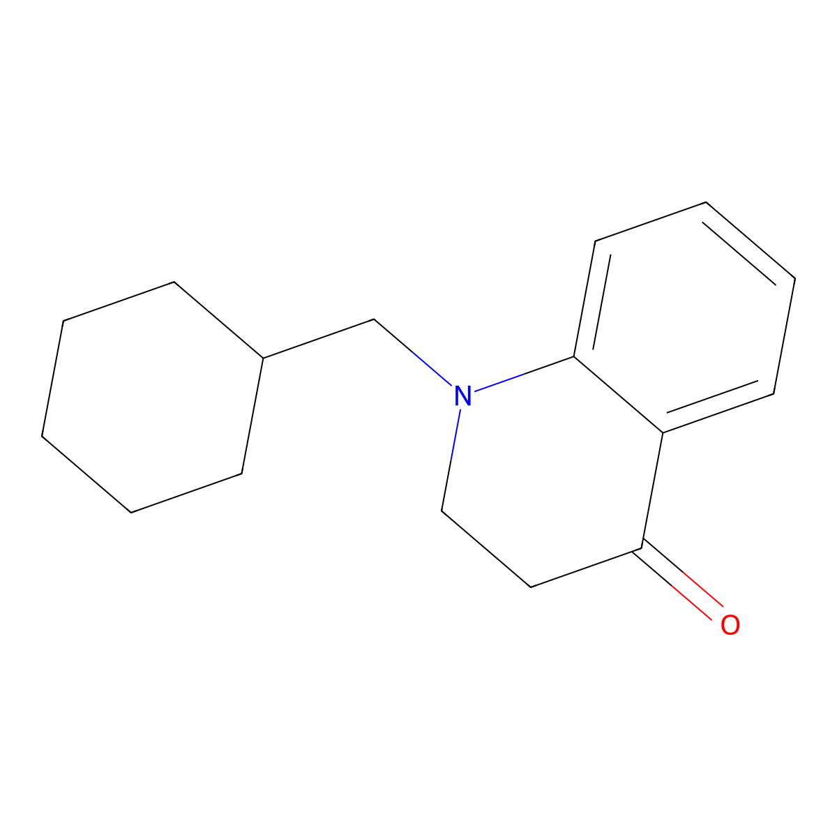 1-(Cyclohexylmethyl)-1,2,3,4-tetrahydroquinolin-4-one molecular structure, CAS 1379241-08-3