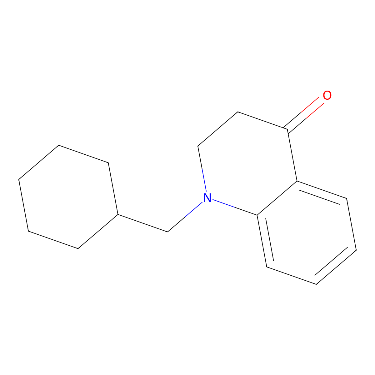 1-(Cyclohexylmethyl)-1,2,3,4-tetrahydroquinolin-4-one molecular structure, CAS 1379241-08-3