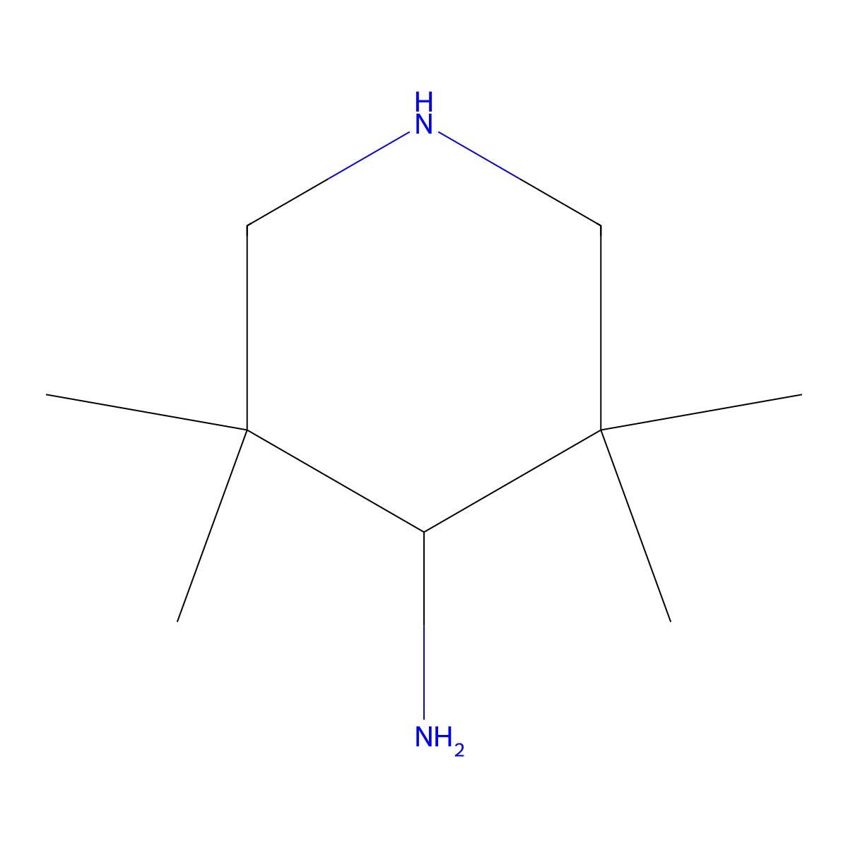 3,3,5,5-Tetramethylpiperidin-4-amine molecular structure, CAS 1379246-07-7