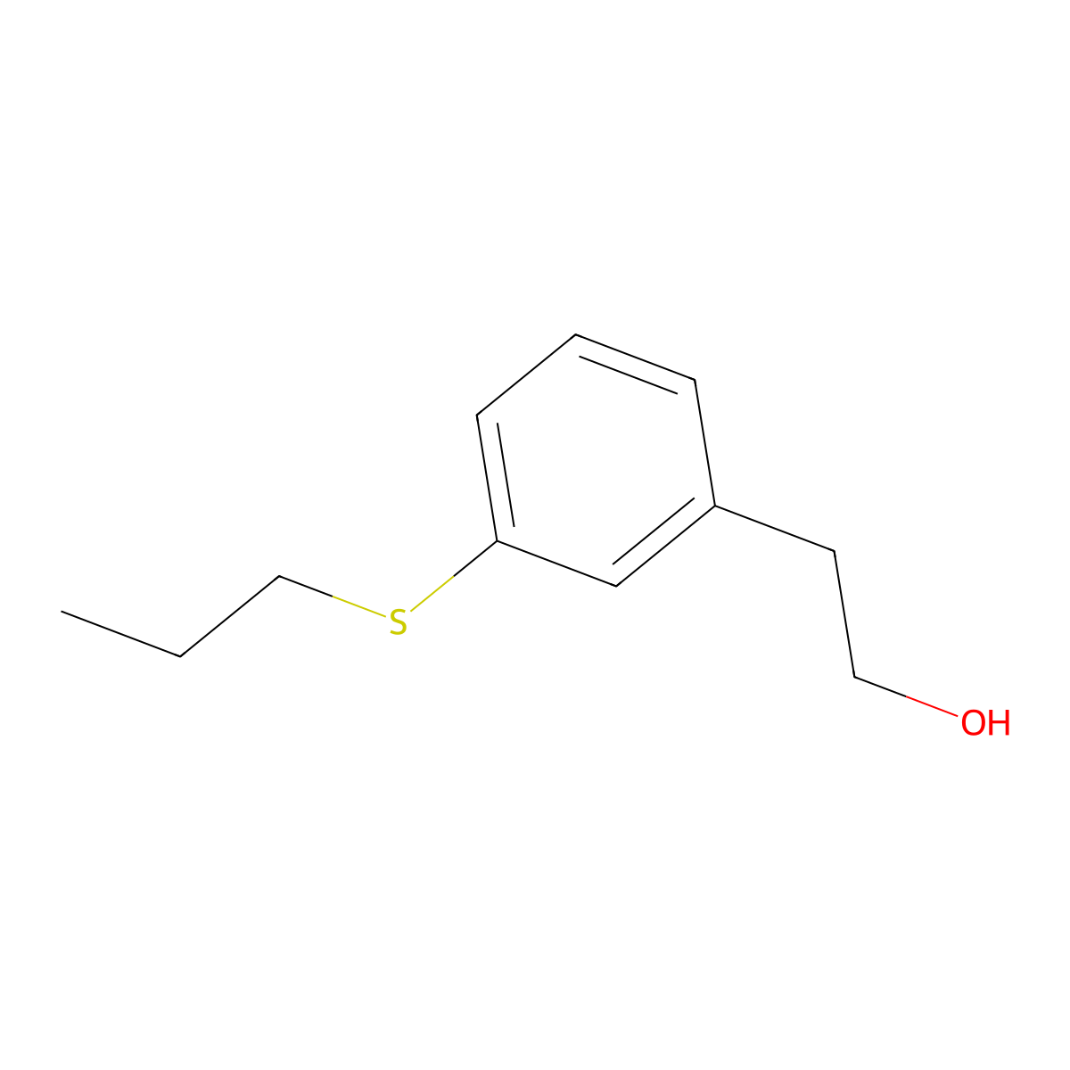 3-(n-Propylthio)phenethyl alcohol molecular structure, CAS 1379246-86-2