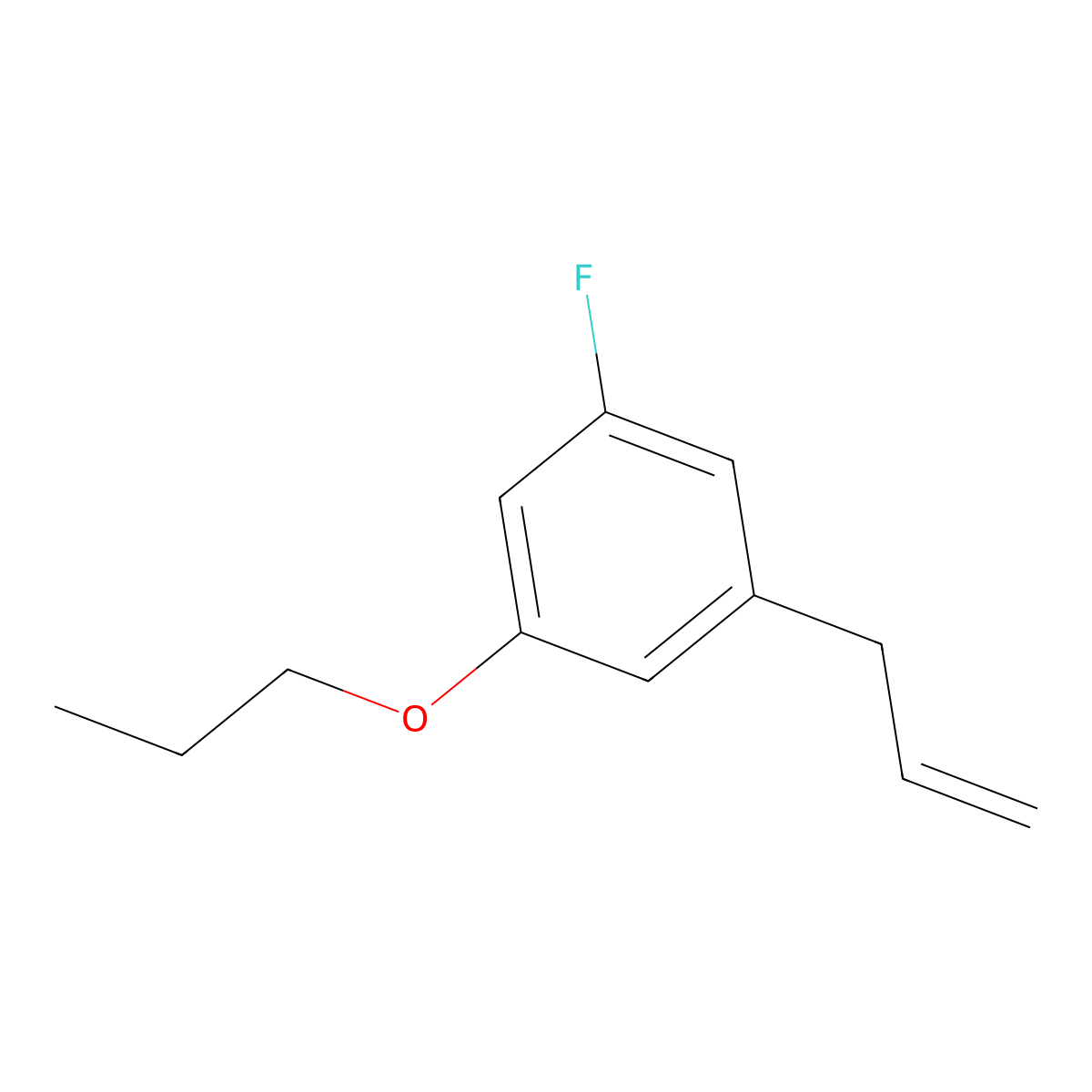 3-(5-Fluoro-3-n-propoxyphenyl)-1-propene molecular structure, CAS 1379248-91-5