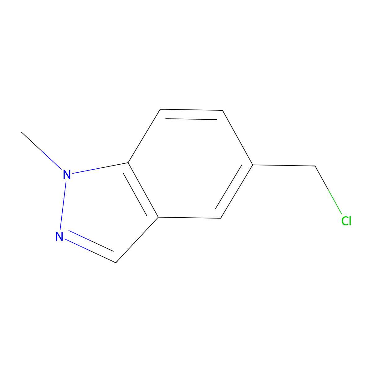 5-(chloromethyl)-1-methyl-1H-indazole molecular structure, CAS 1379250-86-8